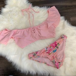 NWOT Betsey Johnson Pink Floral Bottoms